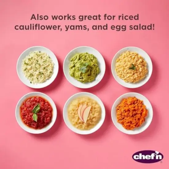 Chef'n Potato Ricer and Vegetable Ricer, Heavy Duty Press and Mash Kitchen Tool, Black image {4}