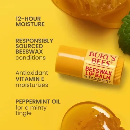 Burt's Bees Beeswax Lip Balm - 0.049oz/2ct image {2}