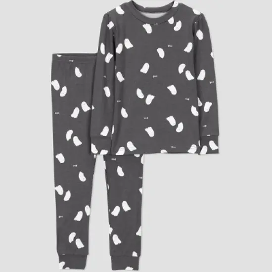 Carter's Just One You&reg; Toddler 2pc Short Sleeve Comfy Soft Ghosts Pajama Set - Black image {5}