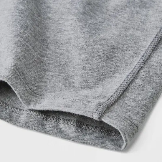 Kids' Adaptive 2pk Short Sleeve Undershirt with Abdominal Access - Cat & Jack&trade; Gray/White image {4}