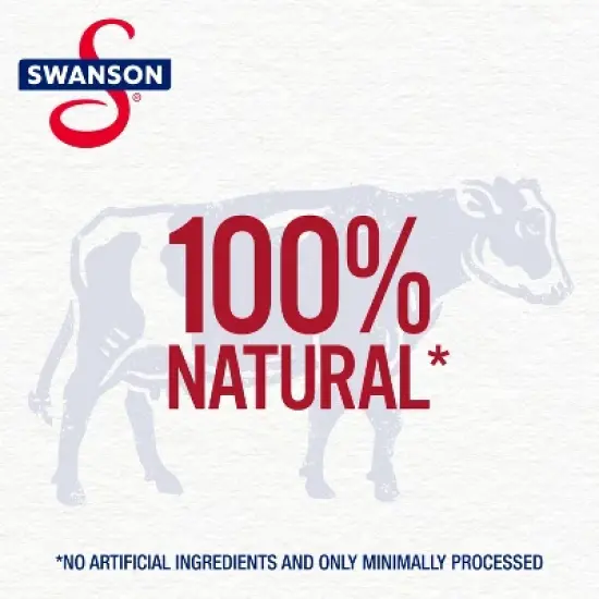 Swanson 100% Natural Gluten Free 50% Less Sodium Beef Broth - 32oz image {1}
