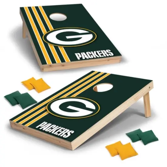NFL Green Bay Packers 2'x3' Wood Cornhole Set image {7}
