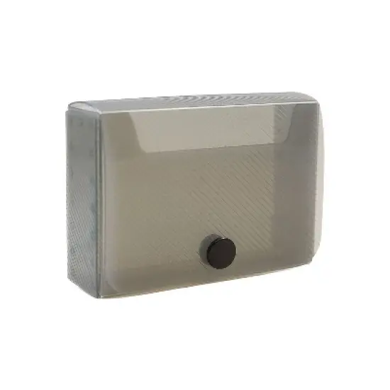 JAM Paper Large Business Card Holder Case 2 1/4 x 3 3/4 x 1 Smoke Gray 245232765 image {1}