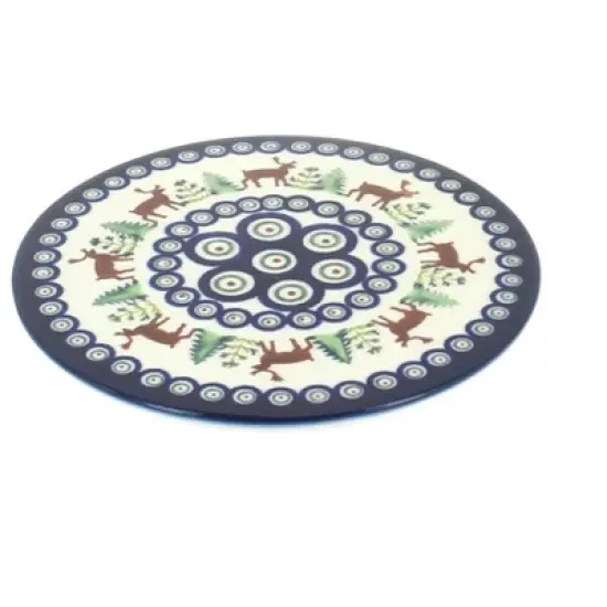 Blue Rose Polish Pottery 1012 Zaklady Trivet image {11}
