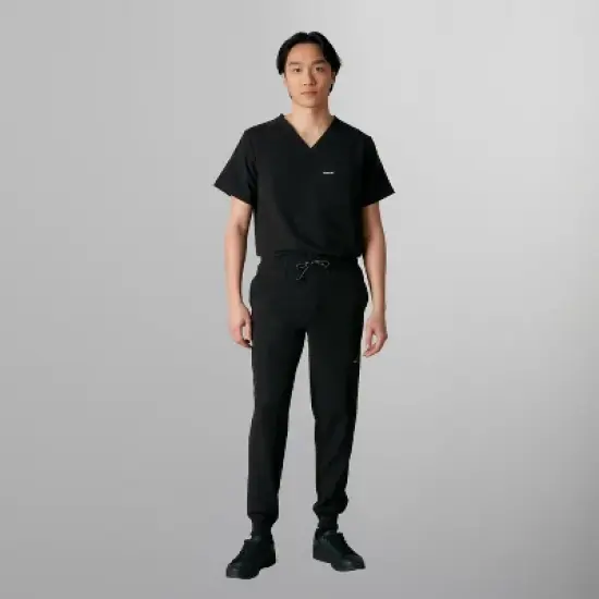 Members Only Men's London Jogger Scrub Pants for Short Men image {3}