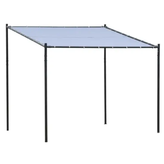 Resenkos Outdoor Garden Gazebo, Sunshade Gazebo Canopy,9' x 10' Outdoor Pergola with Canopy, Patio Sun Shade Shelter Grill Gazebo,Gray image {13}