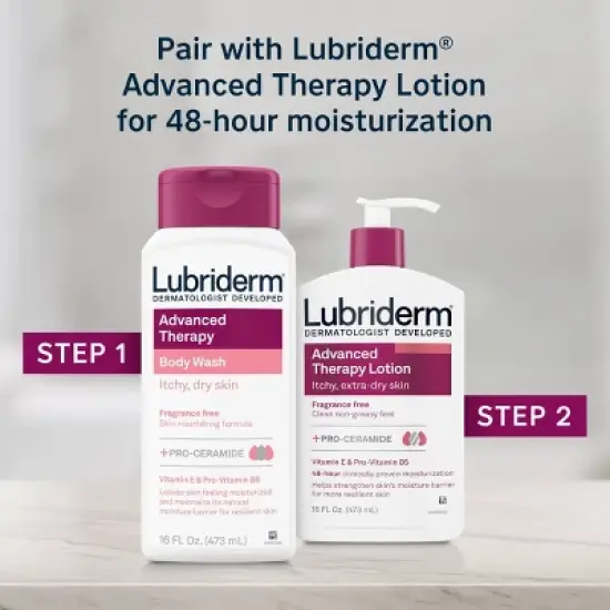 Lubriderm Advanced Therapy Body Wash - 16 fl oz image {3}