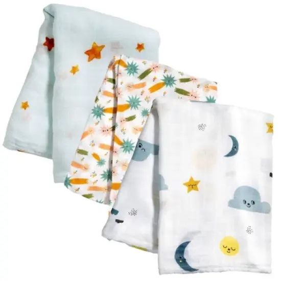 Moon & Stars Swaddle 3-Pack, Viscose From Bamboo image {9}
