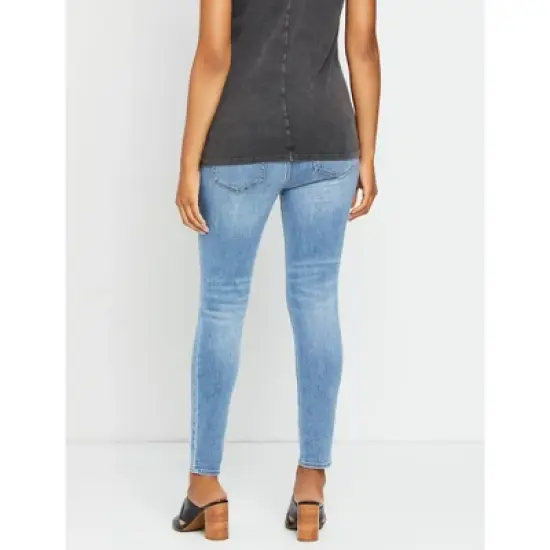 Indigo Blue Sustainable Secret Fit Belly Skinny Leg Maternity Jeans | Motherhood Maternity image {2}