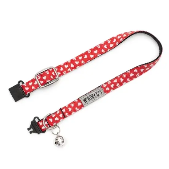 The Worthy Dog Be Mine Breakaway Adjustable Cat Collar image {1}
