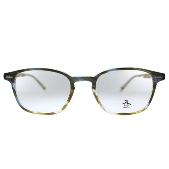 Original Penguin The Jones LT Unisex Square Eyeglasses Liquid Tortoise 50mm image {1}
