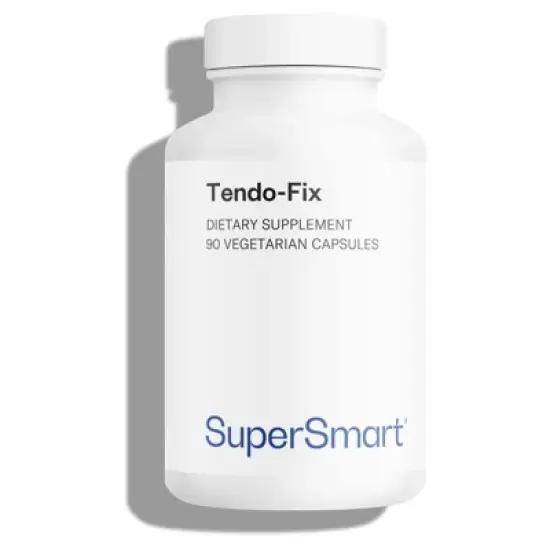 SuperSmart Tendo-Fix 750mg per Day - TendoGuard Collagen Type 1, 2, 5, 10 - with Hyaluronic Acid | Non-GMO & Gluten Free - 90 Vegetarian Capsules image {1}