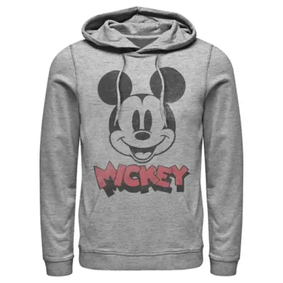 Men's Mickey & Friends Mickey Mouse Retro Headshot Pull Over Hoodie image {3}
