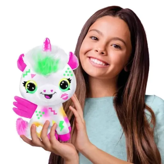 Canal Toys Airbrush Plush: Washable Art Markers for Kids, Medium Point, Yellow, Pink, Green, Ages 6+ image {2}