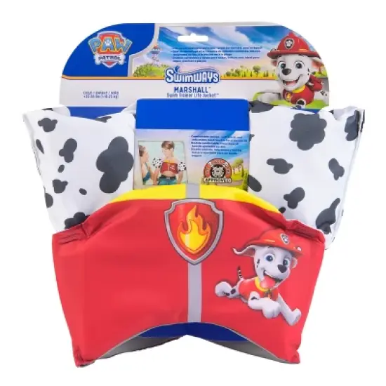 Swimways Paw Patrol Swim Trainer, Marshall: Life Jacket Vests, Polyester Material image {2}