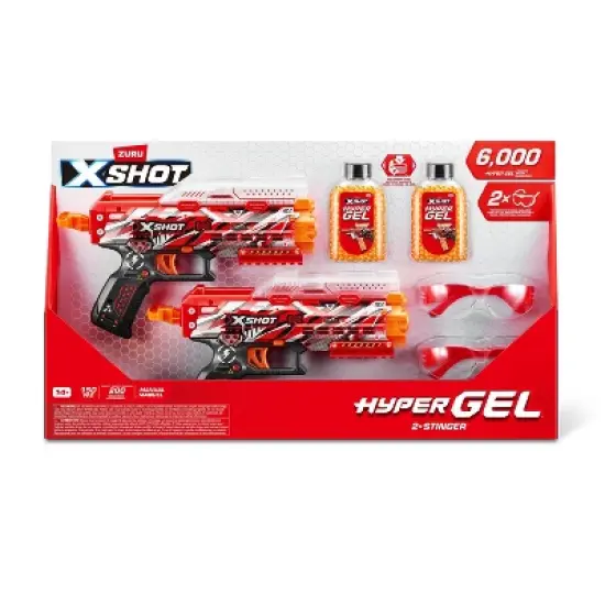 XSHOT Hyper Gel Mini Toy Gel Blaster - 2PK (with 8 Darts) by ZURU image {1}