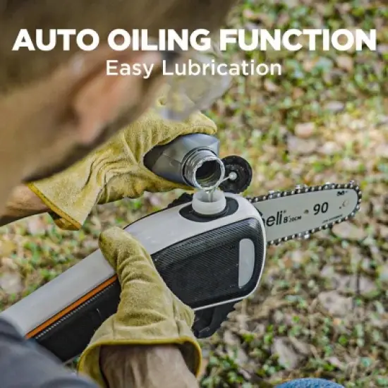 Litheli 8" 20V 2Amp Cordless Battery Power Pole Saw: Rechargeable, Adjustable, No Assembly Required image {3}