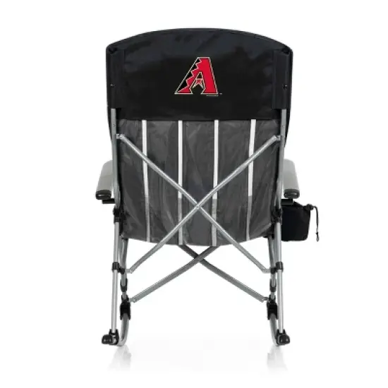 MLB Arizona Diamondbacks Outdoor Rocking Camp Chair - Black image {1}