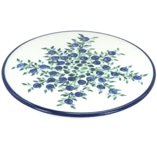 Blue Rose Polish Pottery 1012 Zaklady Trivet image {10}