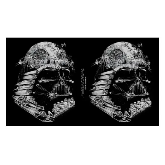 Star Wars Darth Vader Star Ship Collage Stainless Steel Water Bottle image {1}