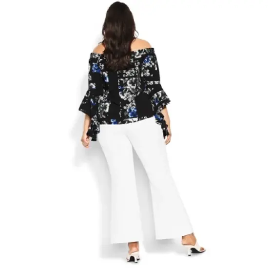 Women's Plus Size Mabel Top  - Caged In | CITY CHIC image {1}