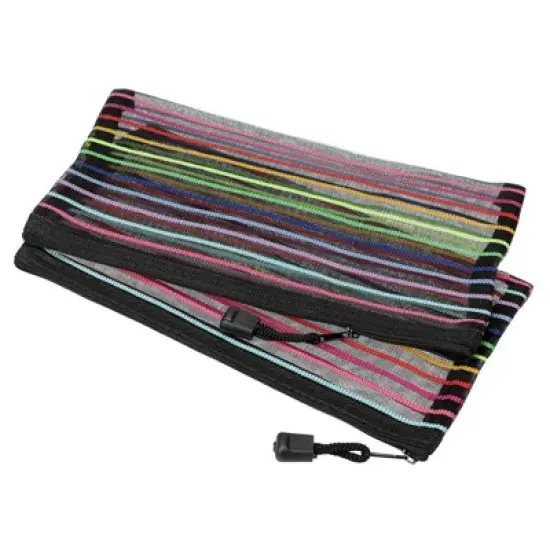 Unique Bargains Mesh Document Pencil Office Storage Zipper Pouches 6 Pcs image {3}