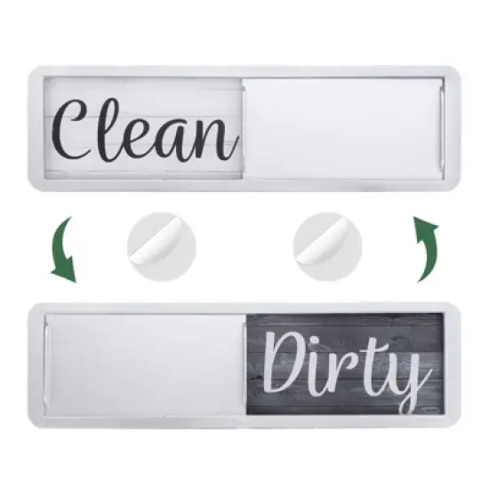 Unique Bargains Kitchen Hotel Clean Dirty Sign Plastic Rectangle Dishwasher Magnet image {6}