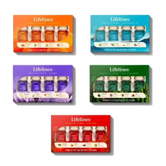 4pk Essential Oil Blends In Bloom - Lifelines image {6}