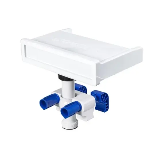 Bestway 7 Colored LED Waterfall Cascade Accessory Attachment & Steel Pro MAX 14' x 48" Round Outdoor Above Ground Swimming Pool Set with Pump image {3}