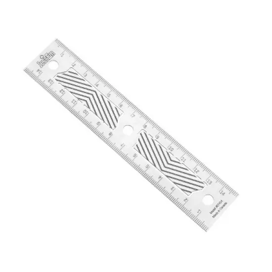 JessEm 07414 Stainless Steel 150mm Precision Ruler with Patented Flex Grip and Fade Resistant Markings image {3}