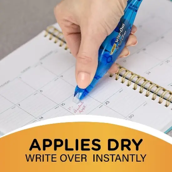 BIC Wite-Out Brand Exact Liner Correction Tape Non-Refillable 1/5" x 236" 10/BX WOELP10 image {4}