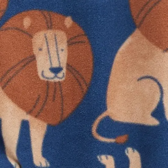 Carter's Just One You&reg;️ Toddler Boys' 2pk Snow Trucks and Lions Fleece Footed Pajama - Blue image {2}