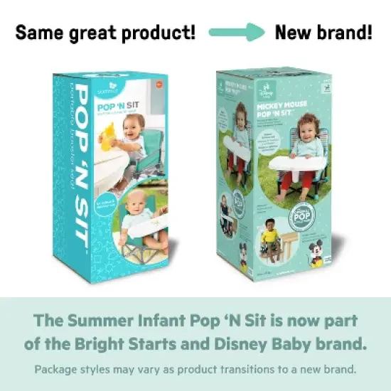 Bright Starts Disney Baby Pop N Sit Portable Booster Seat image {6}