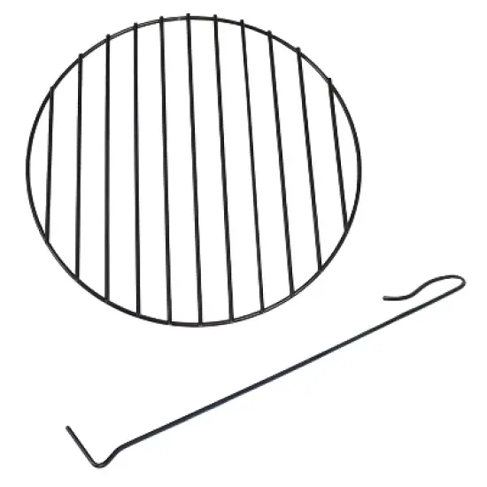 Sunnydaze Outdoor Camping or Backyard Steel Chalice Fire Pit with Spark Screen and Log Poker - 25" - Copper Finish image {5}