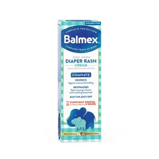Balmez Complete Protection Diaper Rash Cream With Zinc Oxide Unscented 2 oz image {4}