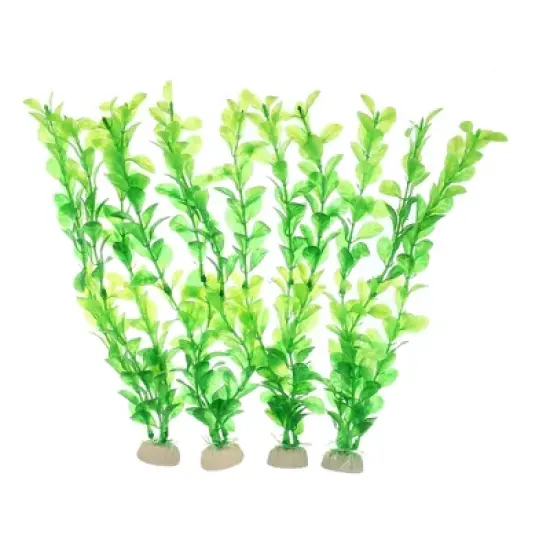 Unique Bargains Aquarium Plants Decorations Artificial Aquatic Plant Green image {7}
