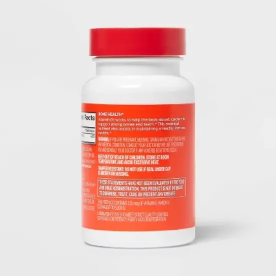 Vitamin D3 125 mcg (5000 IU) Softgels - up&up&trade; image {3}