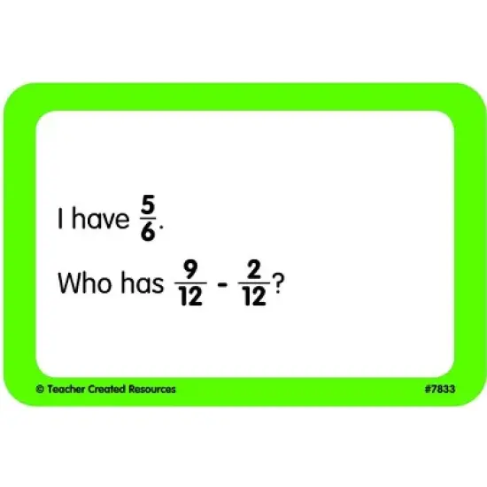 Teacher Created Resources I Have, Who Has Math Game - Grade 4-5 image {1}