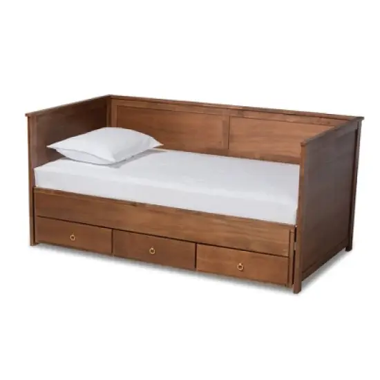 Twin to King Thomas Expandable Daybed with Storage Drawers - Baxton Studio image {13}
