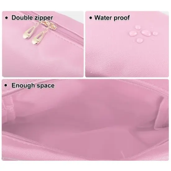 Unique Bargains PU Leather Waterproof Makeup Bag Cosmetic Case Makeup Bag for Women S Size 1 Pc image {2}