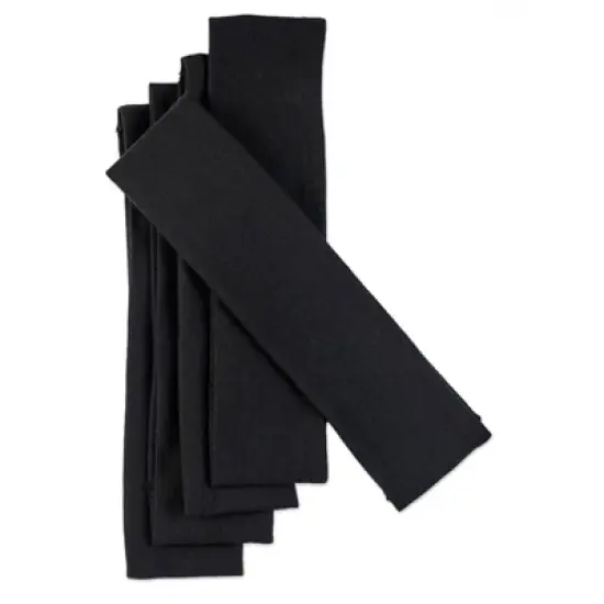 sc&uuml;nci No Damage Stretch Fabric Headbands - Black - All Hair - 5pcs image {1}