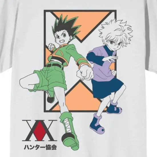 Hunter X Hunter Gon Freecss And Killua Men's Short Sleeve Shirt & Sleep Shorts Set image {2}