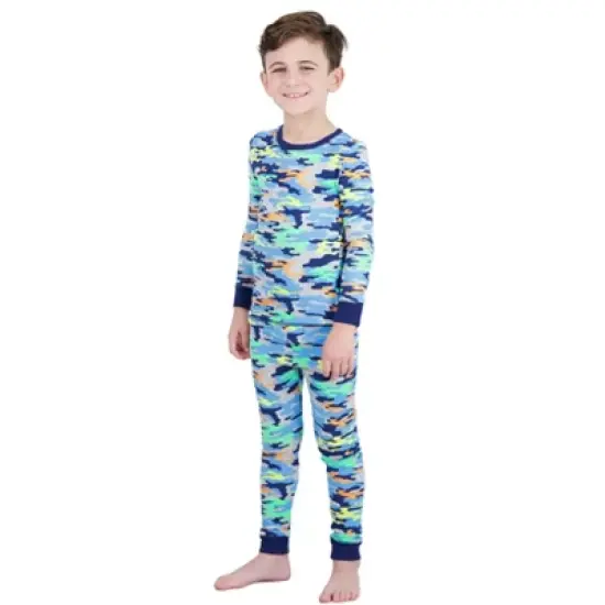 Sleep On It Boys Super Soft 2-Piece Snug Fit Pajama Set - Camo image {3}
