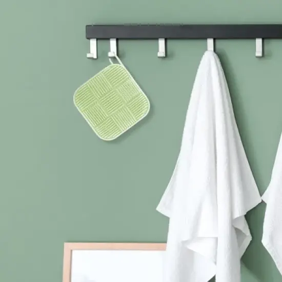 Unique Bargains Nine-square Double-sided Bath Brush 1 Pc image {4}