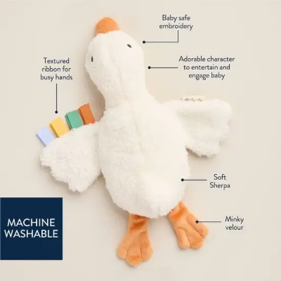 Itzy Ritzy Huggable Goose Plush Stuffed Animal image {2}
