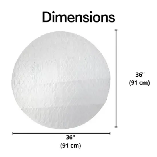 Midlee Washable Whelping & Pee Pad for Dogs 36" Round Pack of 3 image {4}