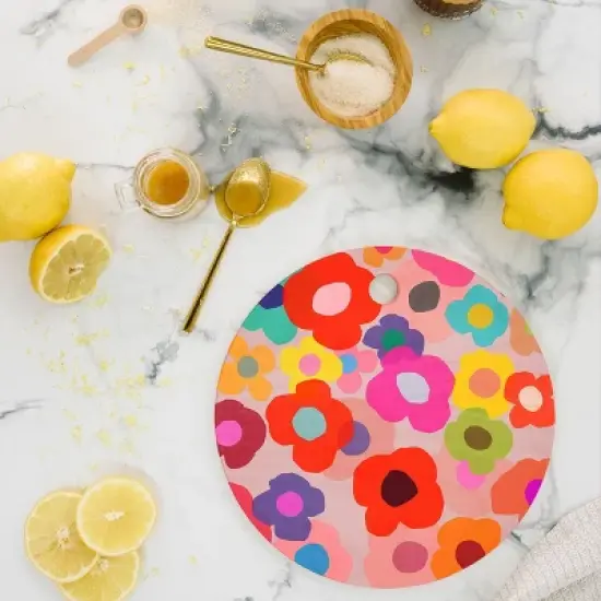 Garima Dhawan poppy 6 Cutting Board - Round image {1}
