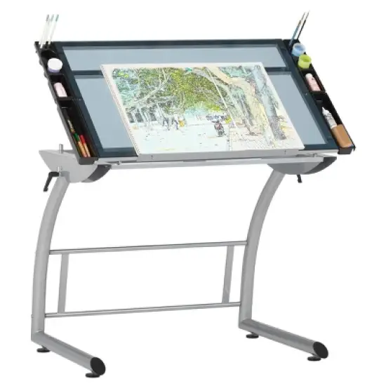Triflex Drawing Table Soft Silver - Studio Designs image {4}