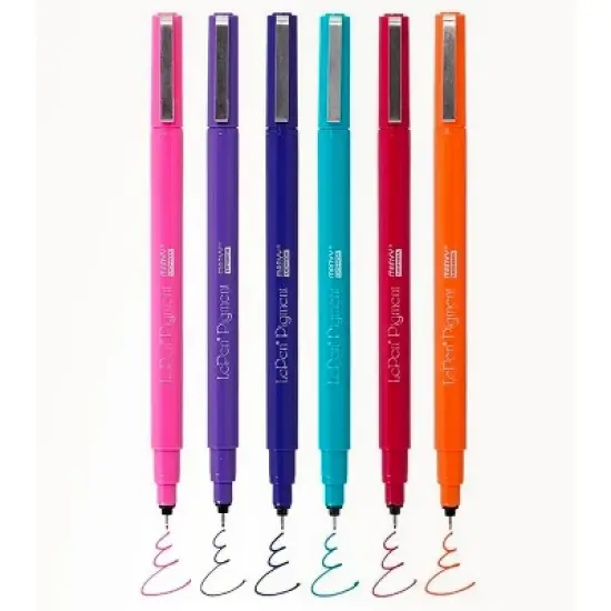 Marvy Uchida&reg; LePen&reg; Pigment Pens, Jewel Colors, Pack of 6 image {3}