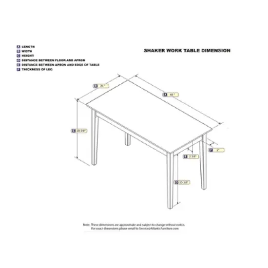 Writing Desk Shaker Style Walnut - AFI image {5}